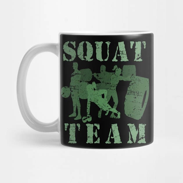 Squad Team workout weightlifting gym by Caskara